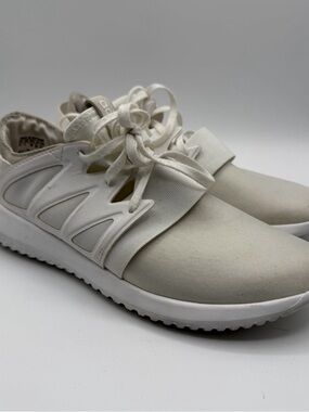 Adidas Tubular Viral Triple White S75583 Women’s 6.5 Y2K Sneakers
